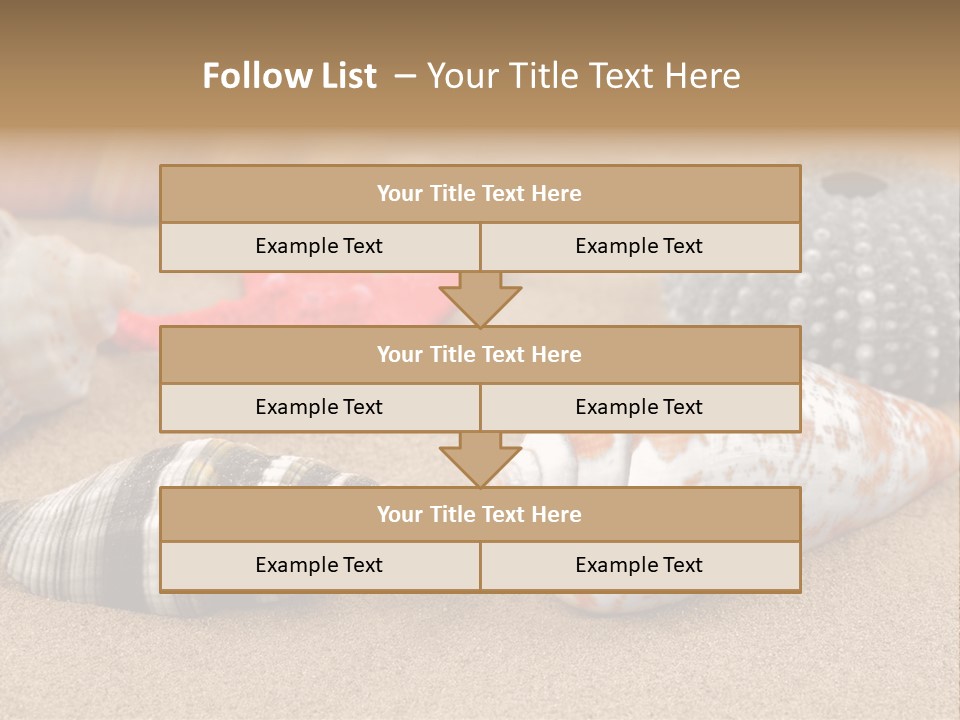 Sea Pattern Clam PowerPoint Template