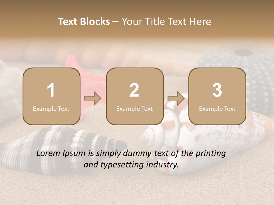 Sea Pattern Clam PowerPoint Template