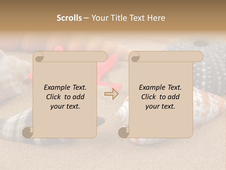 Sea Pattern Clam PowerPoint Template