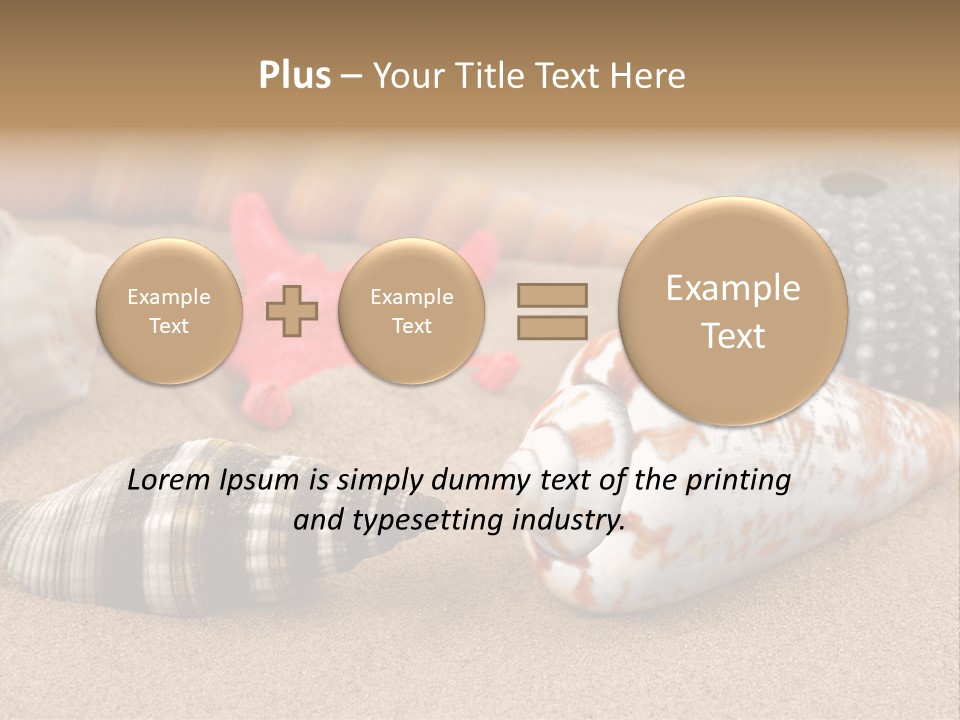 Sea Pattern Clam PowerPoint Template