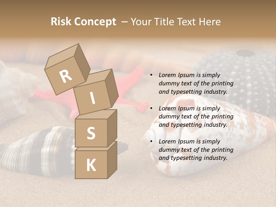 Sea Pattern Clam PowerPoint Template