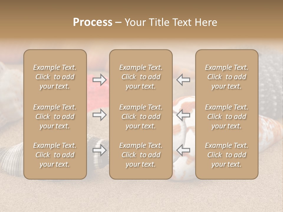 Sea Pattern Clam PowerPoint Template