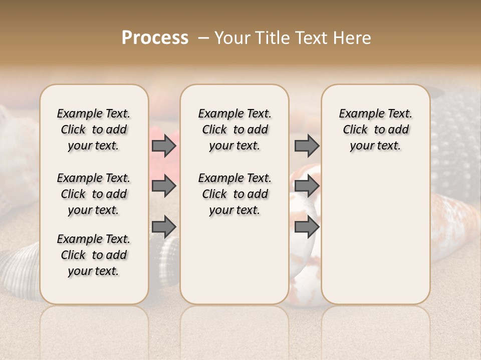 Sea Pattern Clam PowerPoint Template