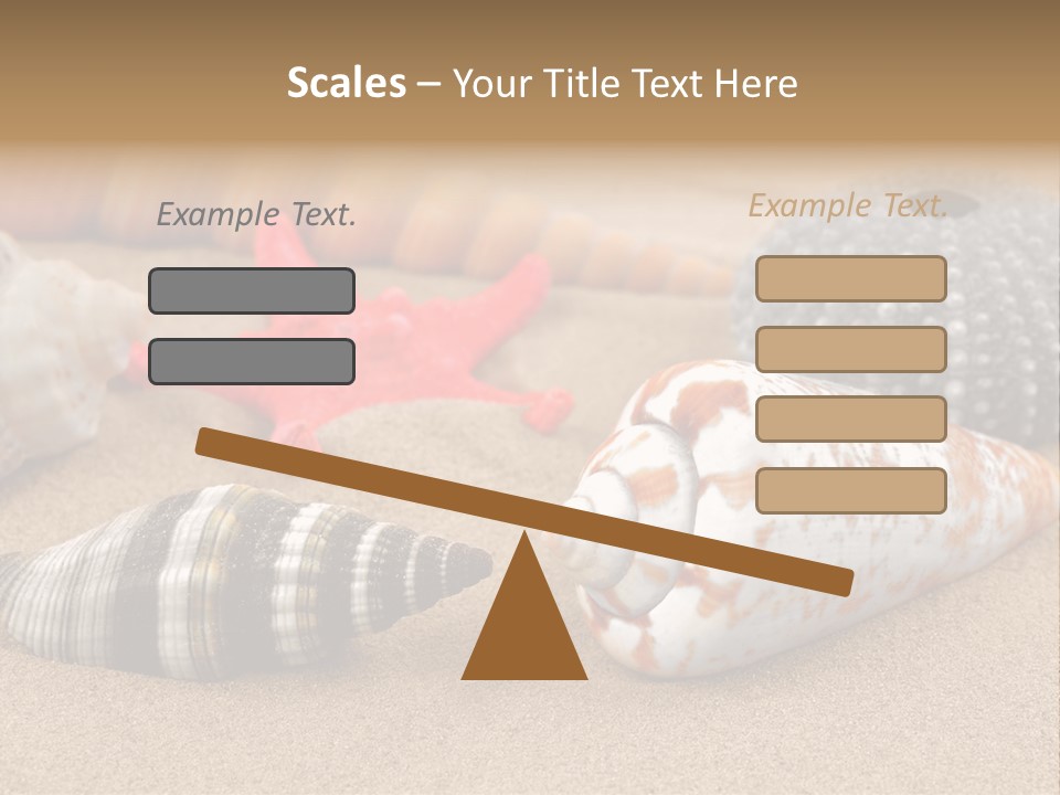 Sea Pattern Clam PowerPoint Template