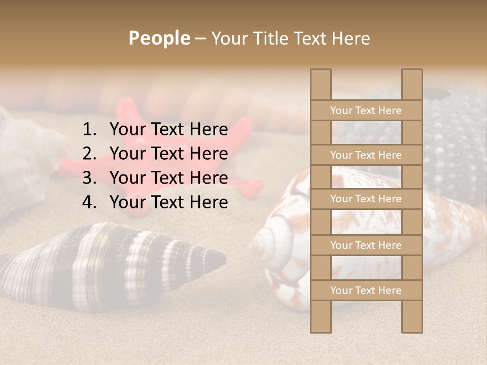 Sea Pattern Clam PowerPoint Template