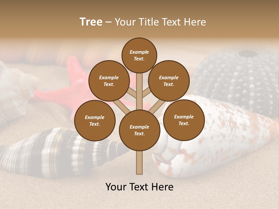 Sea Pattern Clam PowerPoint Template