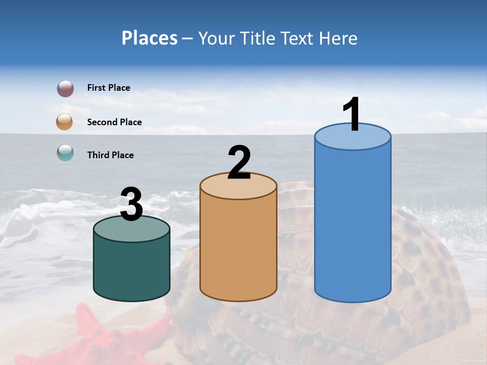 Sunny Seashell Horizon PowerPoint Template