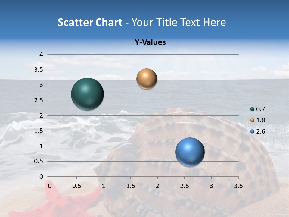 Sunny Seashell Horizon PowerPoint Template