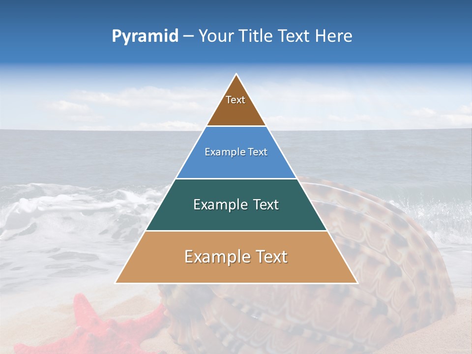 Sunny Seashell Horizon PowerPoint Template