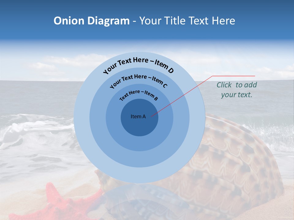 Sunny Seashell Horizon PowerPoint Template