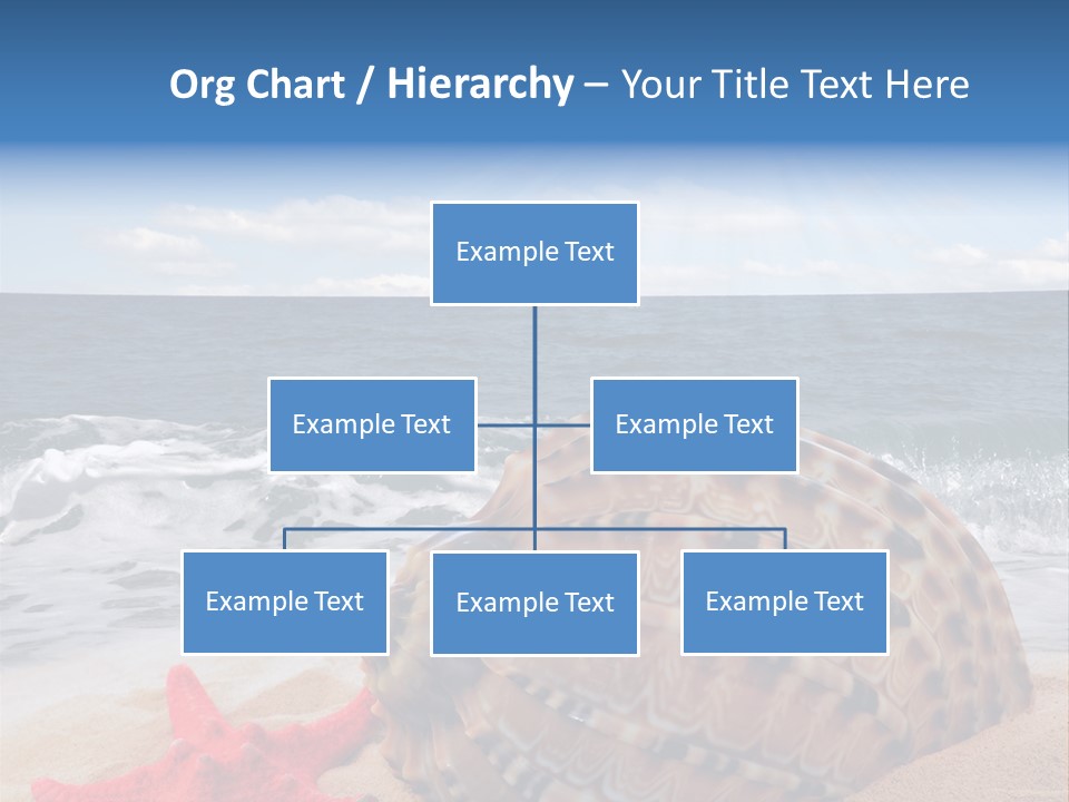 Sunny Seashell Horizon PowerPoint Template