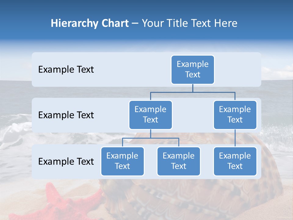 Sunny Seashell Horizon PowerPoint Template