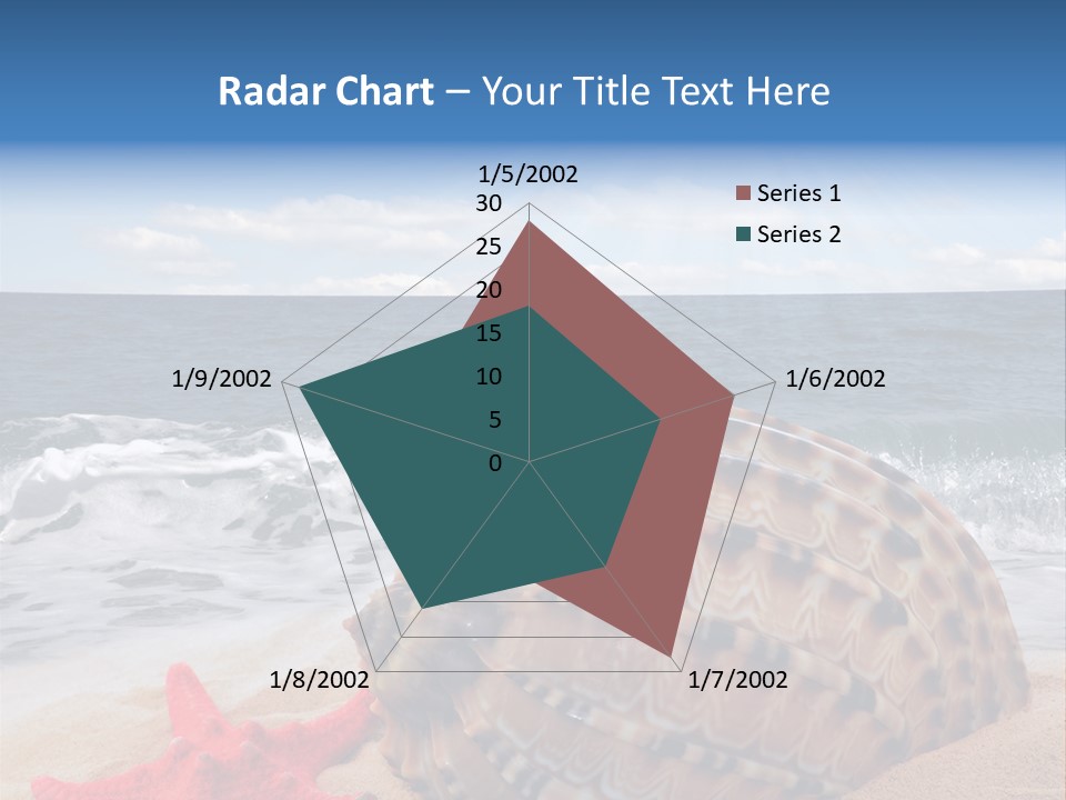 Sunny Seashell Horizon PowerPoint Template