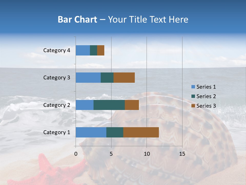 Sunny Seashell Horizon PowerPoint Template