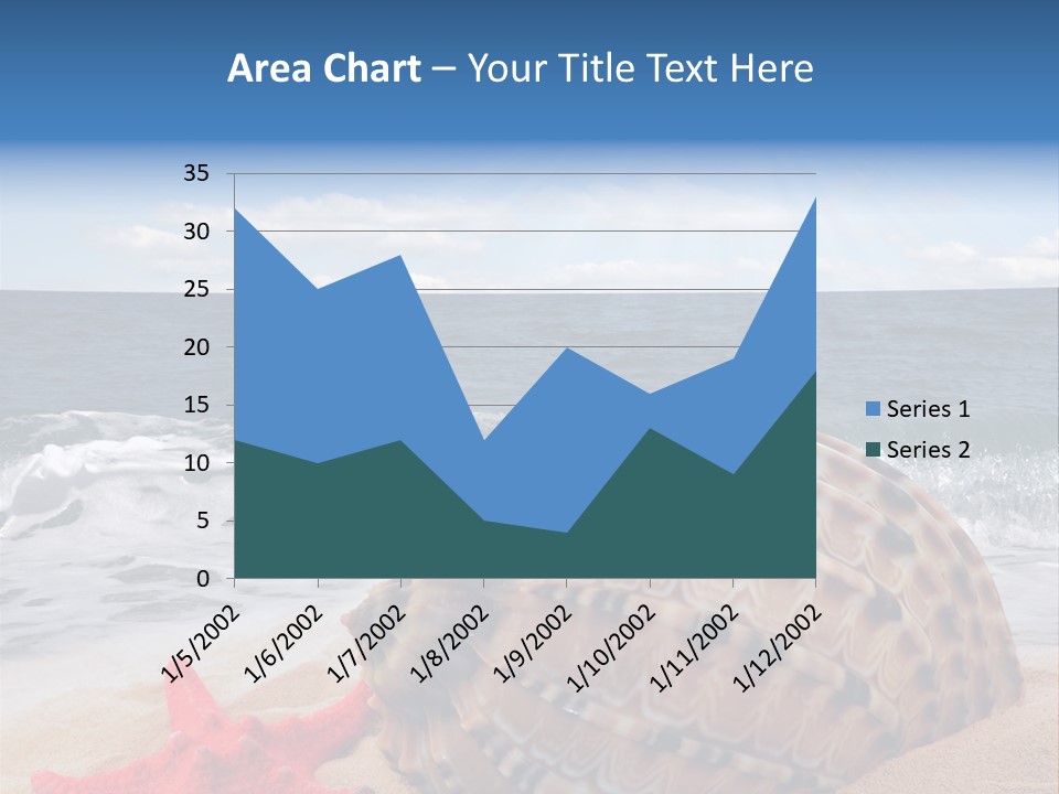 Sunny Seashell Horizon PowerPoint Template
