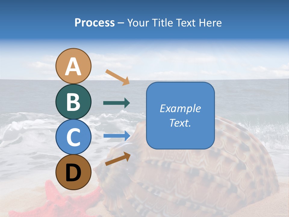 Sunny Seashell Horizon PowerPoint Template