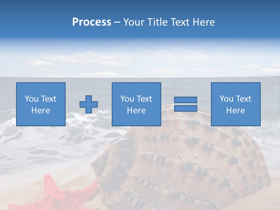Sunny Seashell Horizon PowerPoint Template