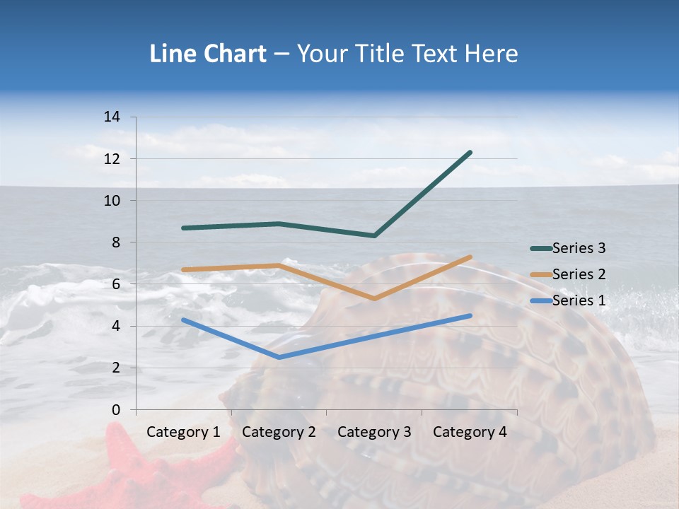 Sunny Seashell Horizon PowerPoint Template