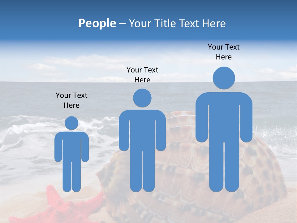 Sunny Seashell Horizon PowerPoint Template