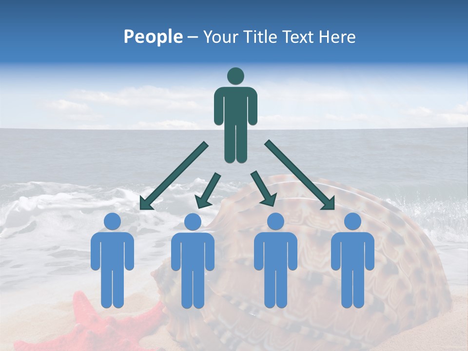 Sunny Seashell Horizon PowerPoint Template