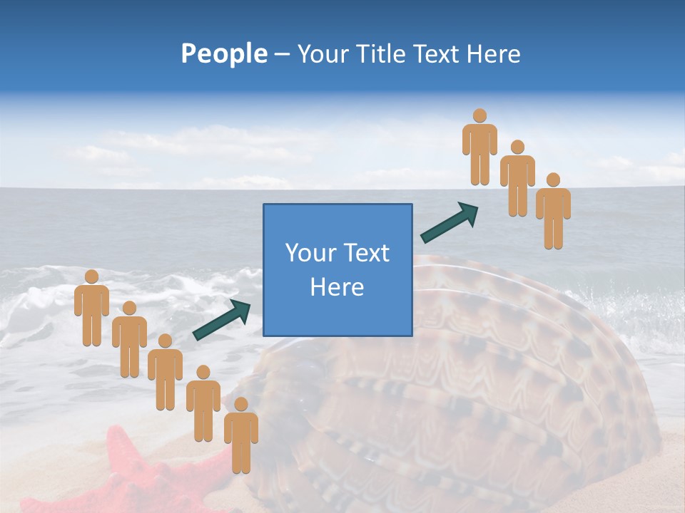 Sunny Seashell Horizon PowerPoint Template