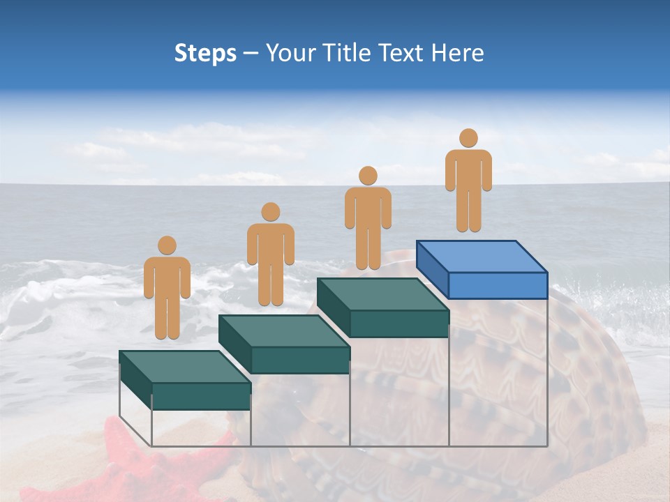 Sunny Seashell Horizon PowerPoint Template