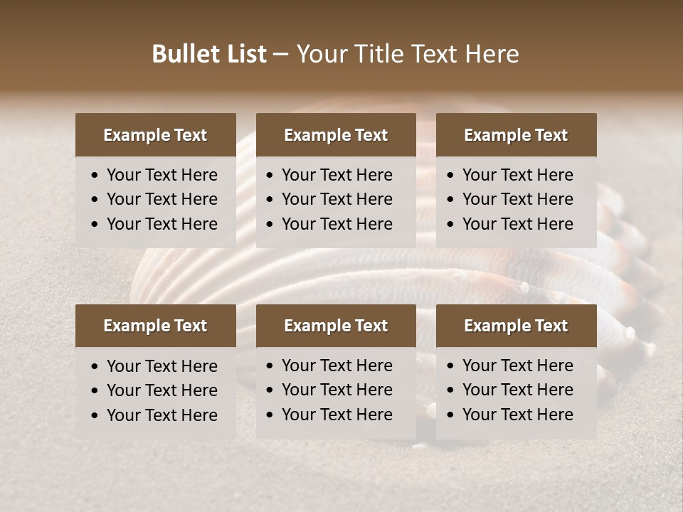 Coast Ornament Object PowerPoint Template
