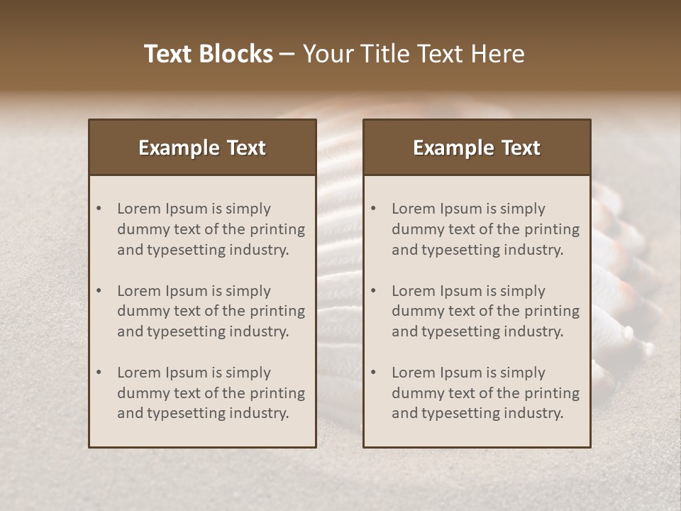Coast Ornament Object PowerPoint Template