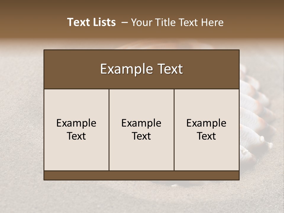 Coast Ornament Object PowerPoint Template