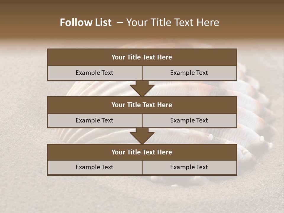 Coast Ornament Object PowerPoint Template