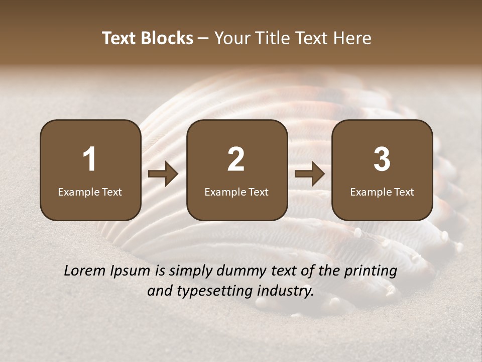 Coast Ornament Object PowerPoint Template