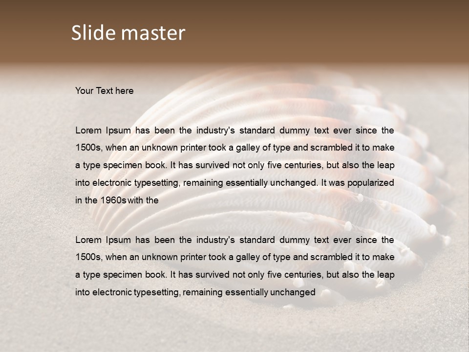 Wildlife Mussel Ocean PowerPoint Template