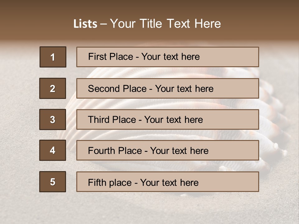 Wildlife Mussel Ocean PowerPoint Template