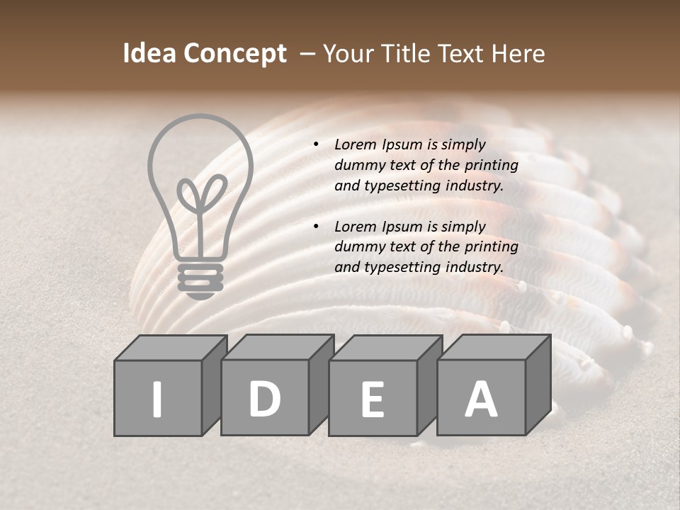 Wildlife Mussel Ocean PowerPoint Template