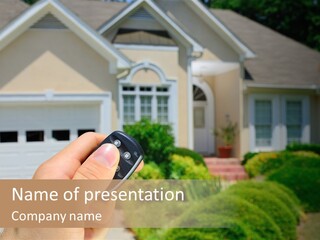 Security System Unlock Homes PowerPoint Template