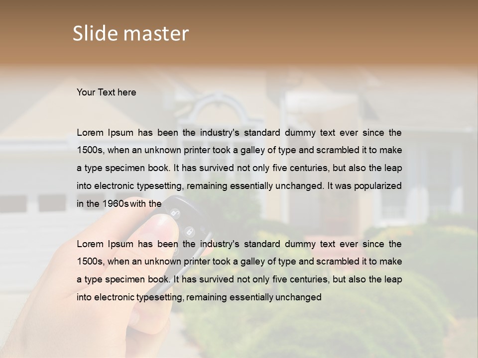 Security System Unlock Homes PowerPoint Template