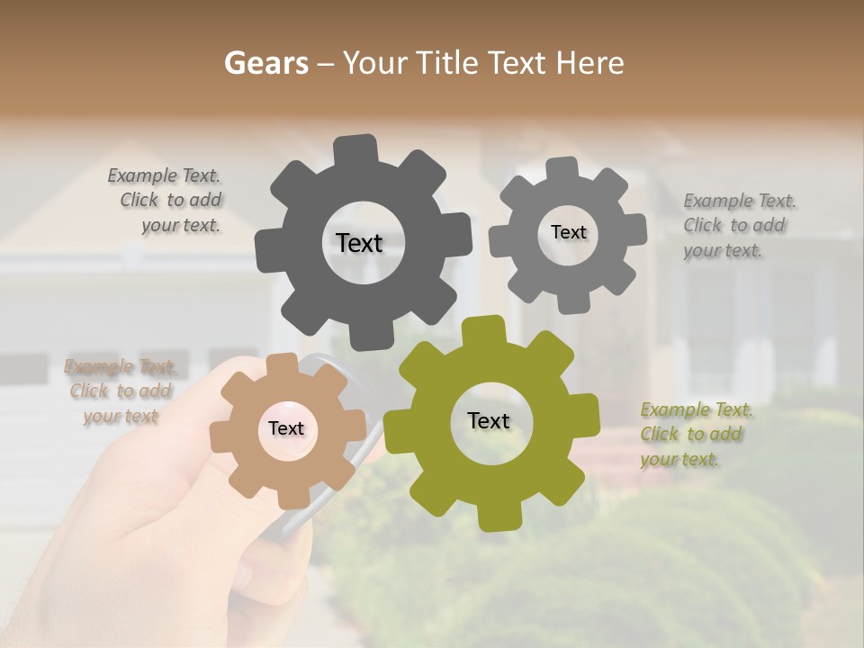 Security System Unlock Homes PowerPoint Template