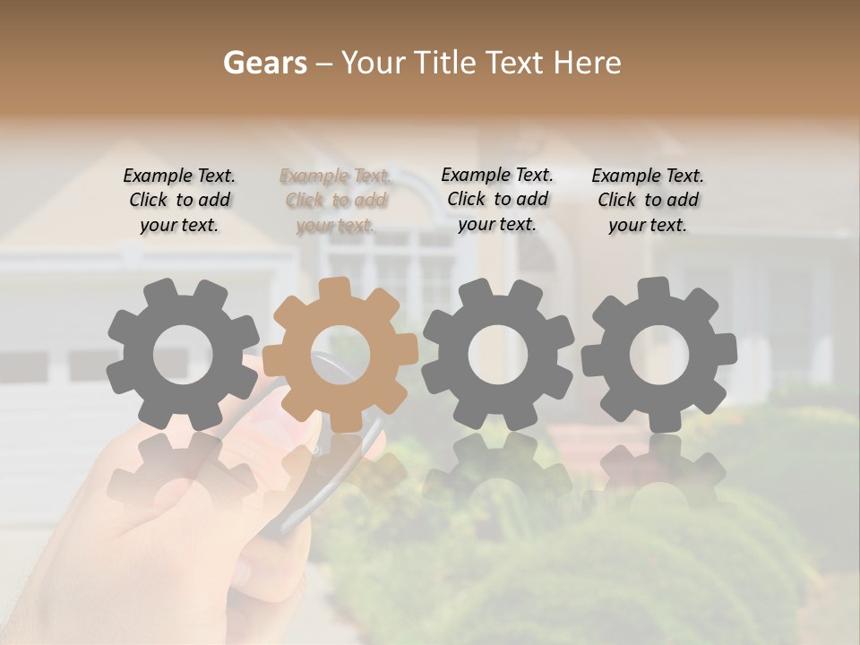 Security System Unlock Homes PowerPoint Template