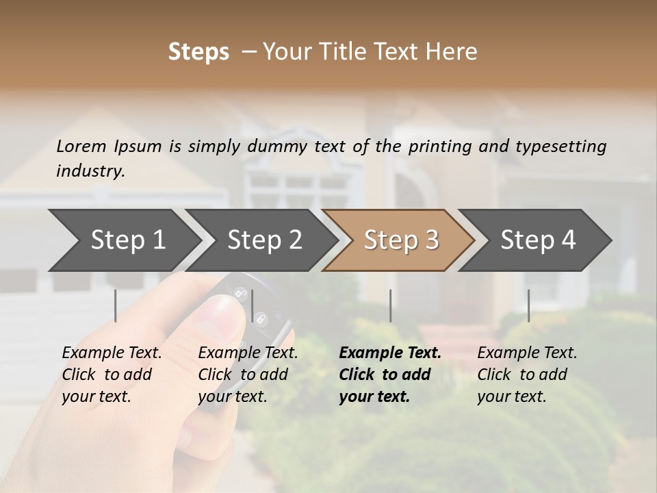 Security System Unlock Homes PowerPoint Template