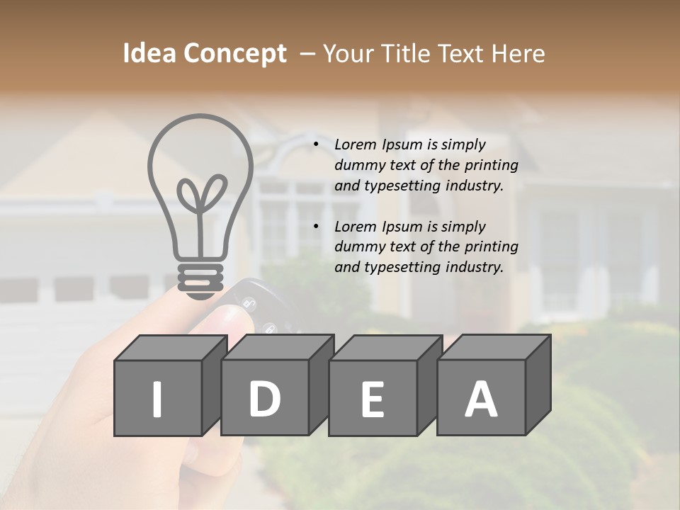 Security System Unlock Homes PowerPoint Template