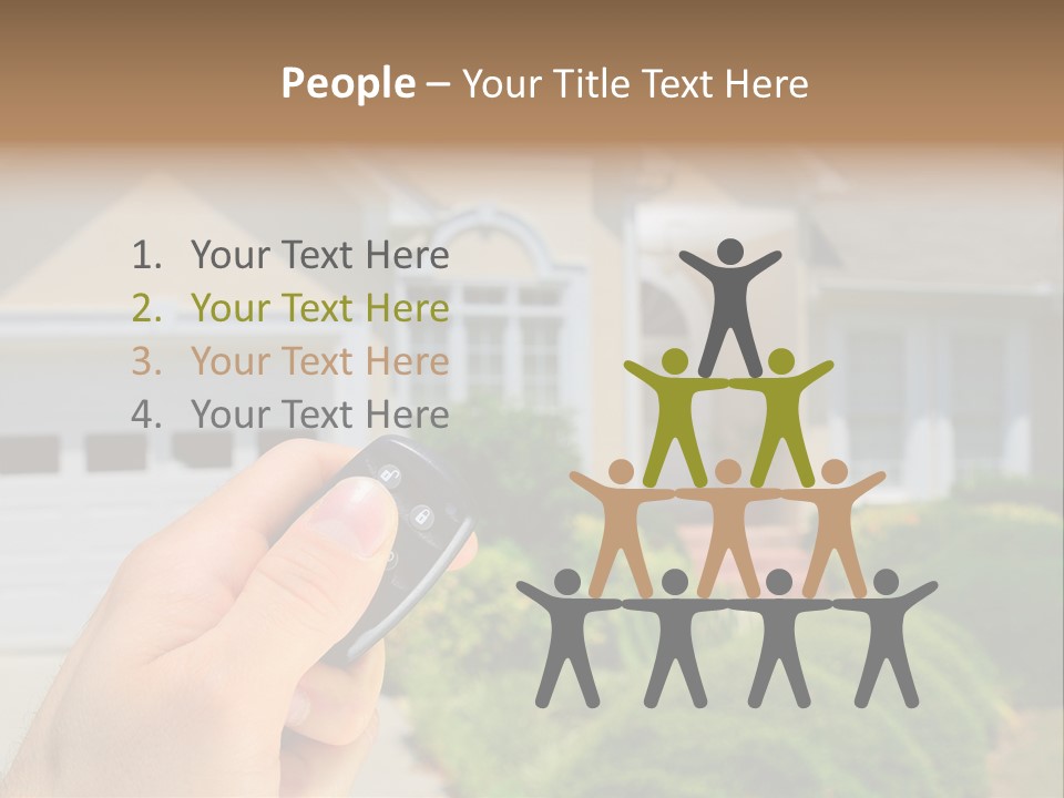 Security System Unlock Homes PowerPoint Template