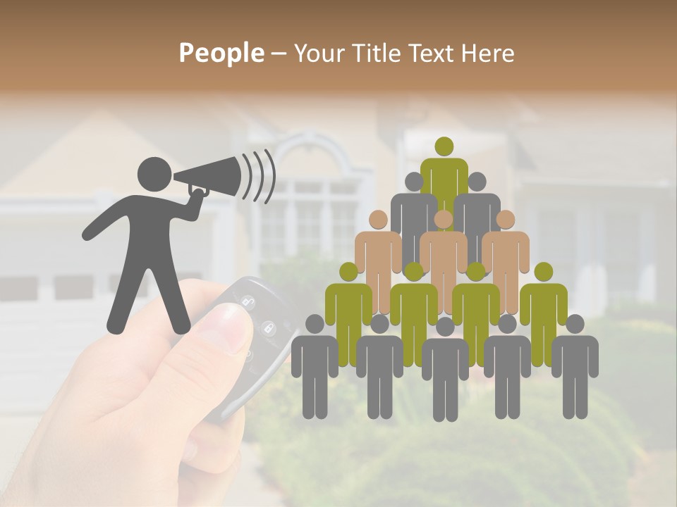 Security System Unlock Homes PowerPoint Template