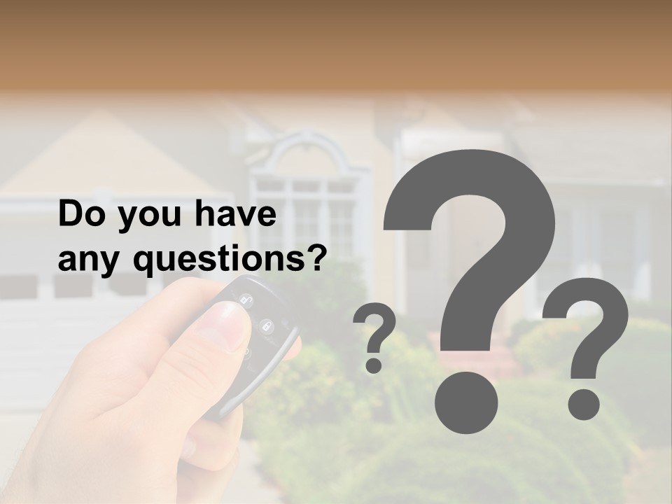 Security System Unlock Homes PowerPoint Template