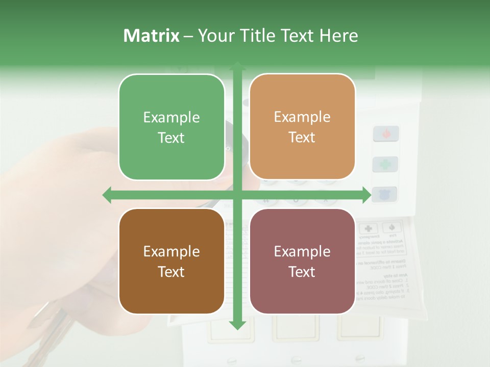 Panel House Alarm Security PowerPoint Template