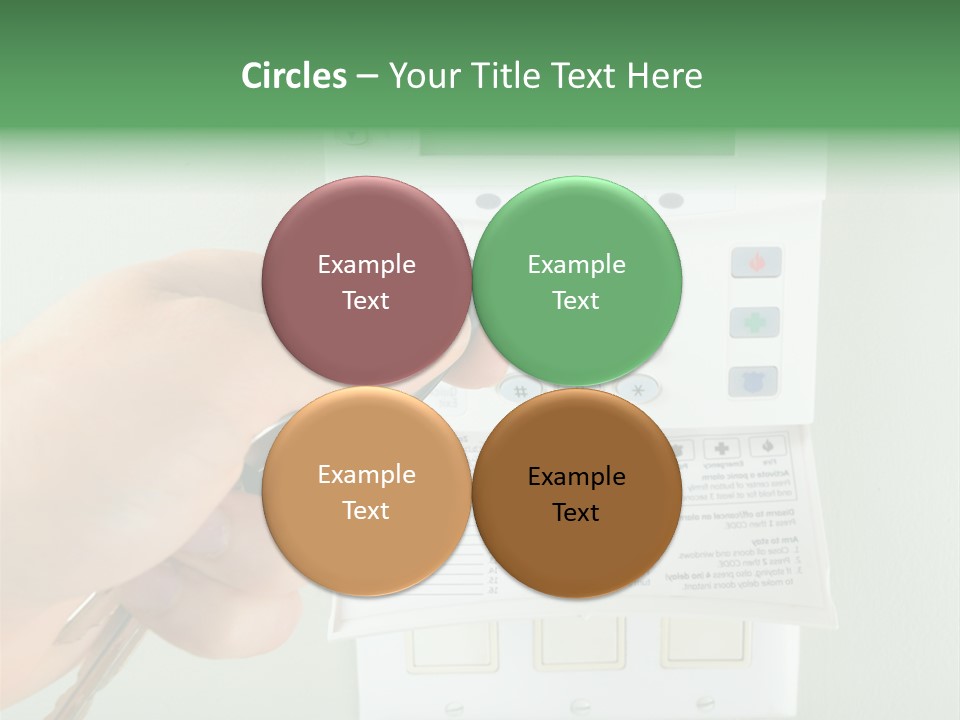 Panel House Alarm Security PowerPoint Template