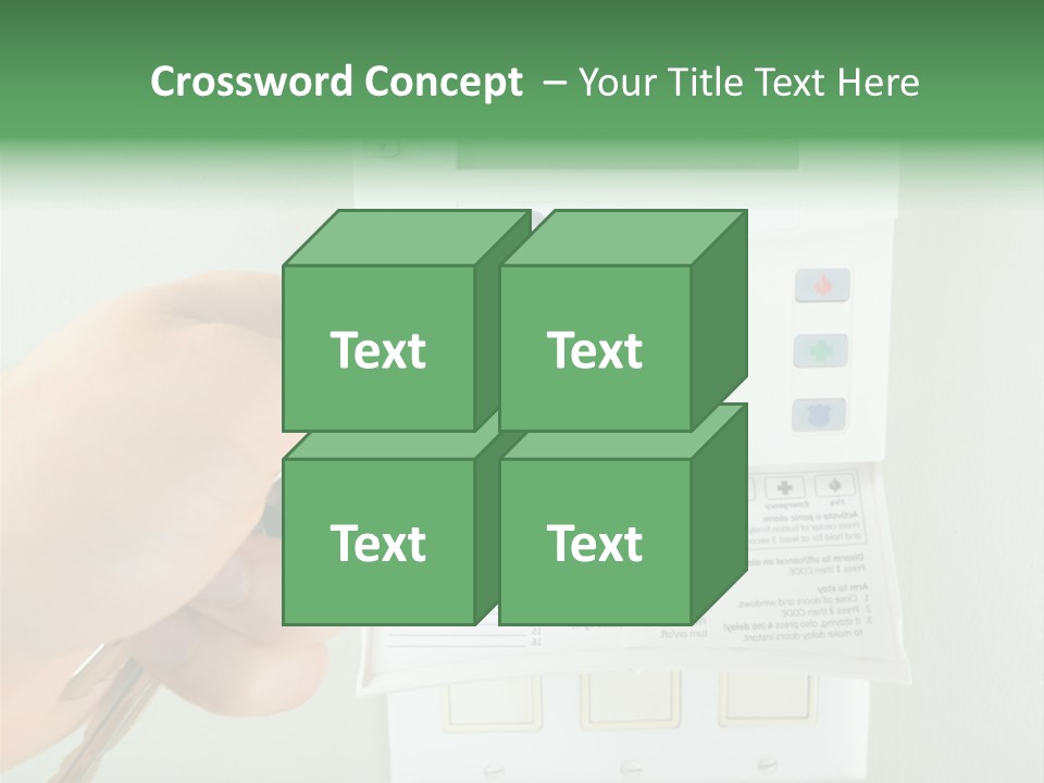 Panel House Alarm Security PowerPoint Template