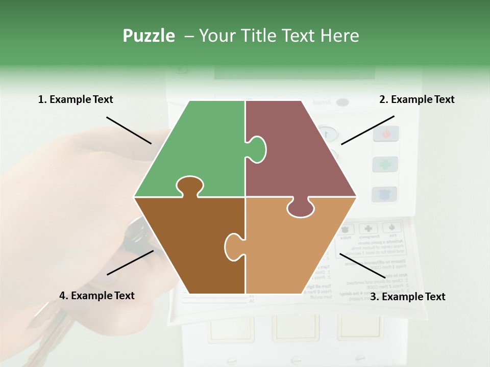 Panel House Alarm Security PowerPoint Template