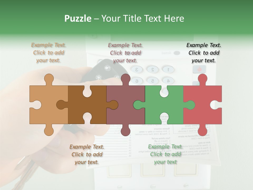 Panel House Alarm Security PowerPoint Template