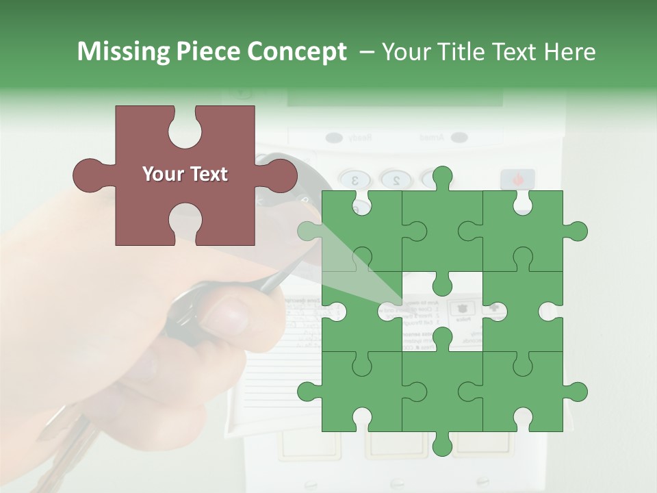 Panel House Alarm Security PowerPoint Template