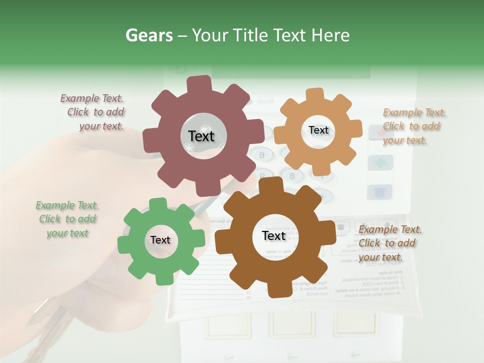 Panel House Alarm Security PowerPoint Template